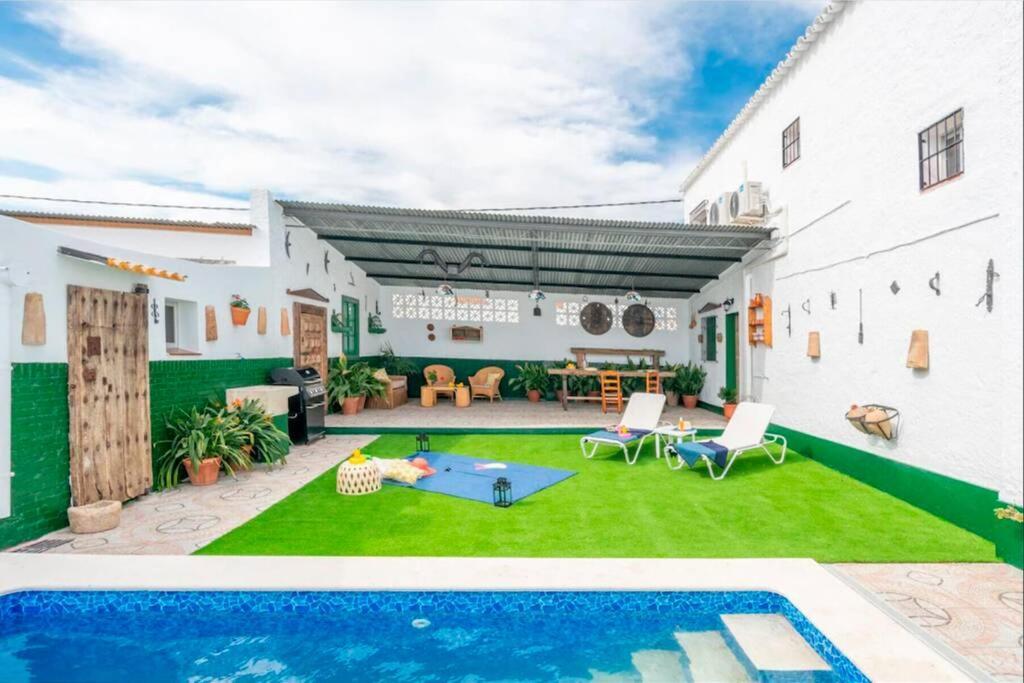 Villa Zalea Real -Super Ideal Grupos, Piscina ! Pizarra Exterior foto